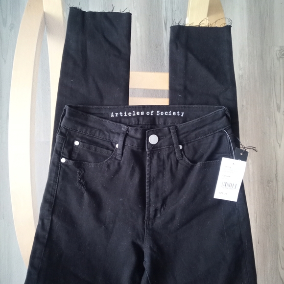 Articles Of Society Women's Black Overalls - Picture 1 of 3